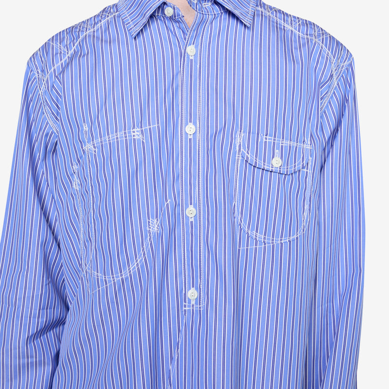 Stitch Stripe Shirt Blue Shirts