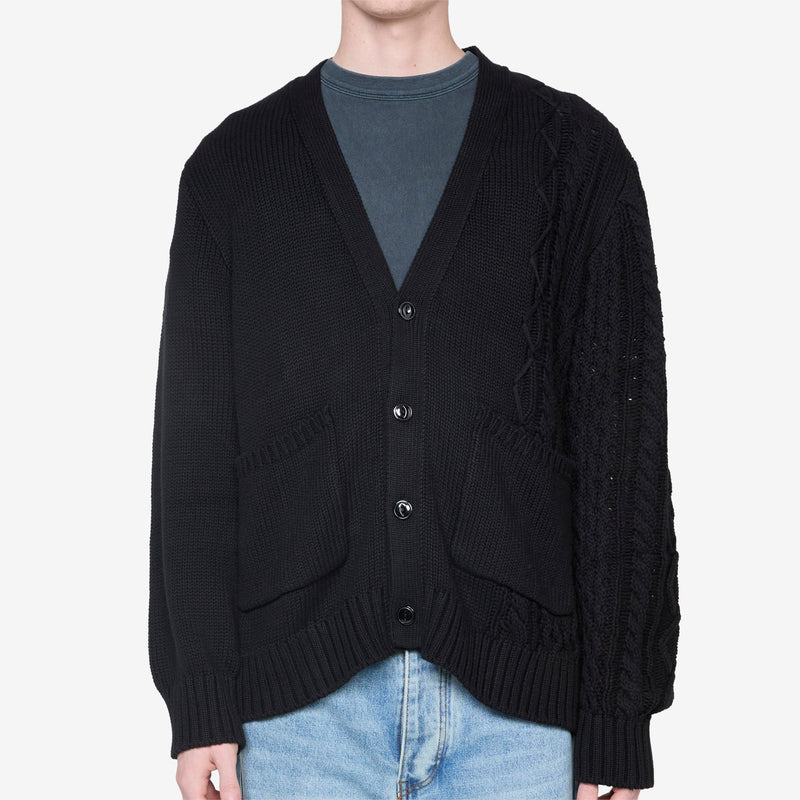 Merge Cardigan Black Jumpers