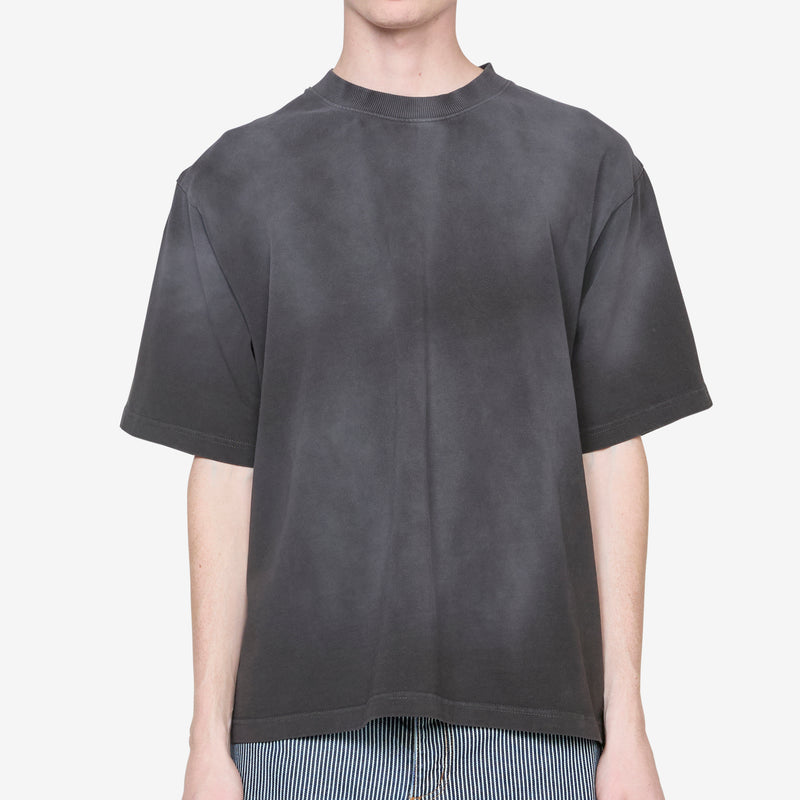 Boxy T-Shirt Sun Faded Black Tees