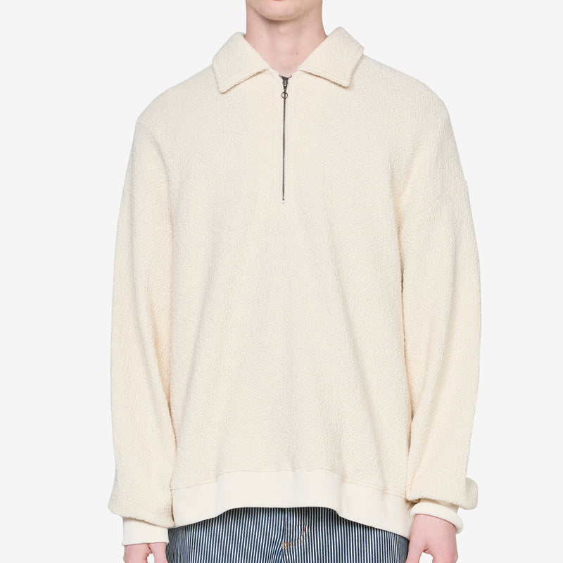 Madu Zip Polo Milk Jumpers