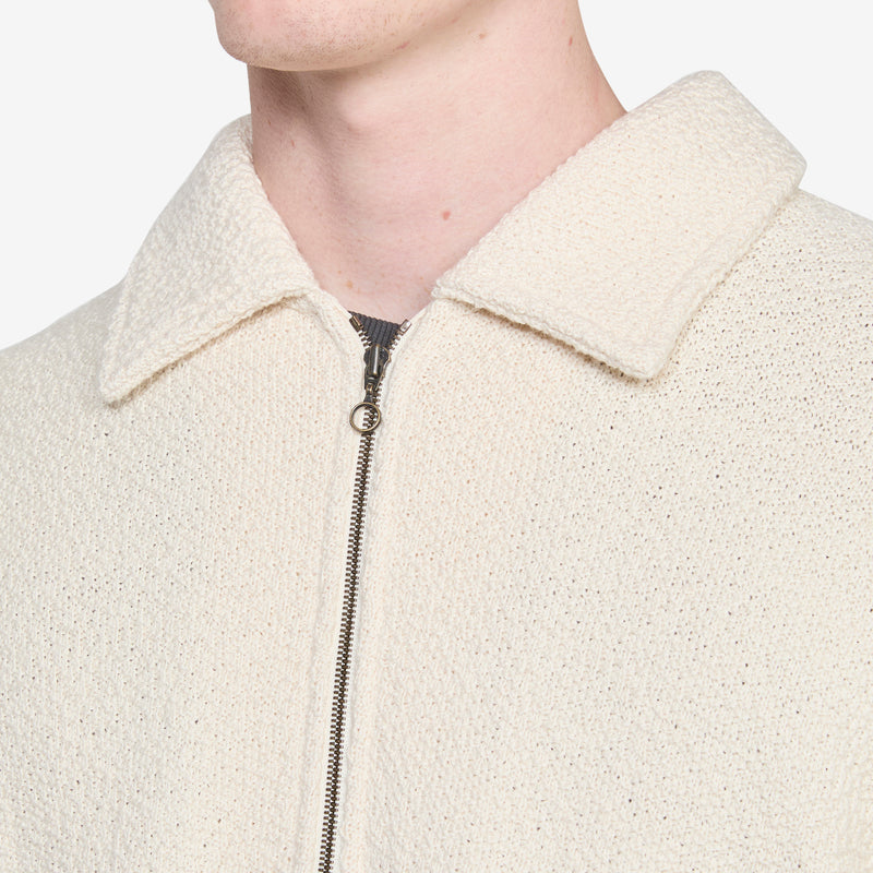 Madu Zip Polo Milk Jumpers