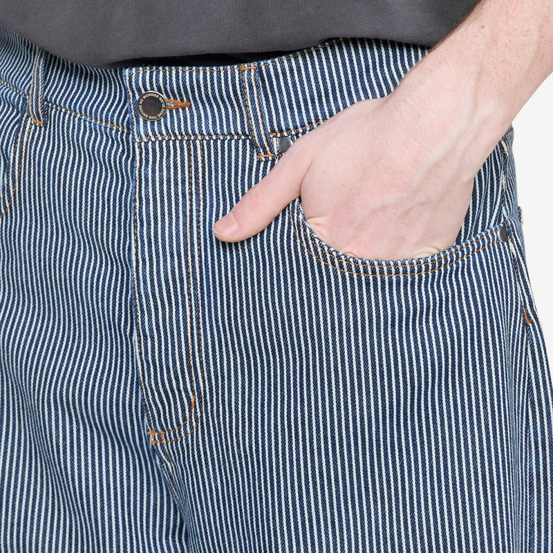 Terek Jeans Striped Denim Pants