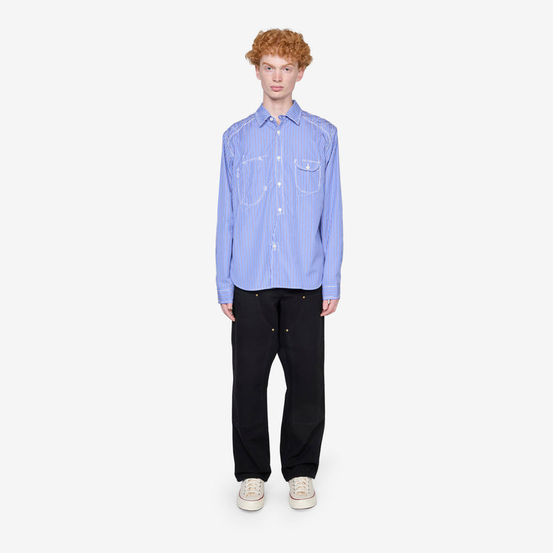 Stitch Stripe Shirt Blue Shirts