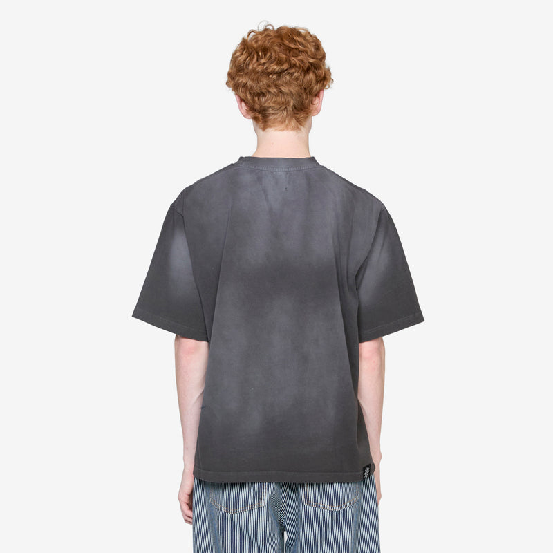 Boxy T-Shirt Sun Faded Black Tees