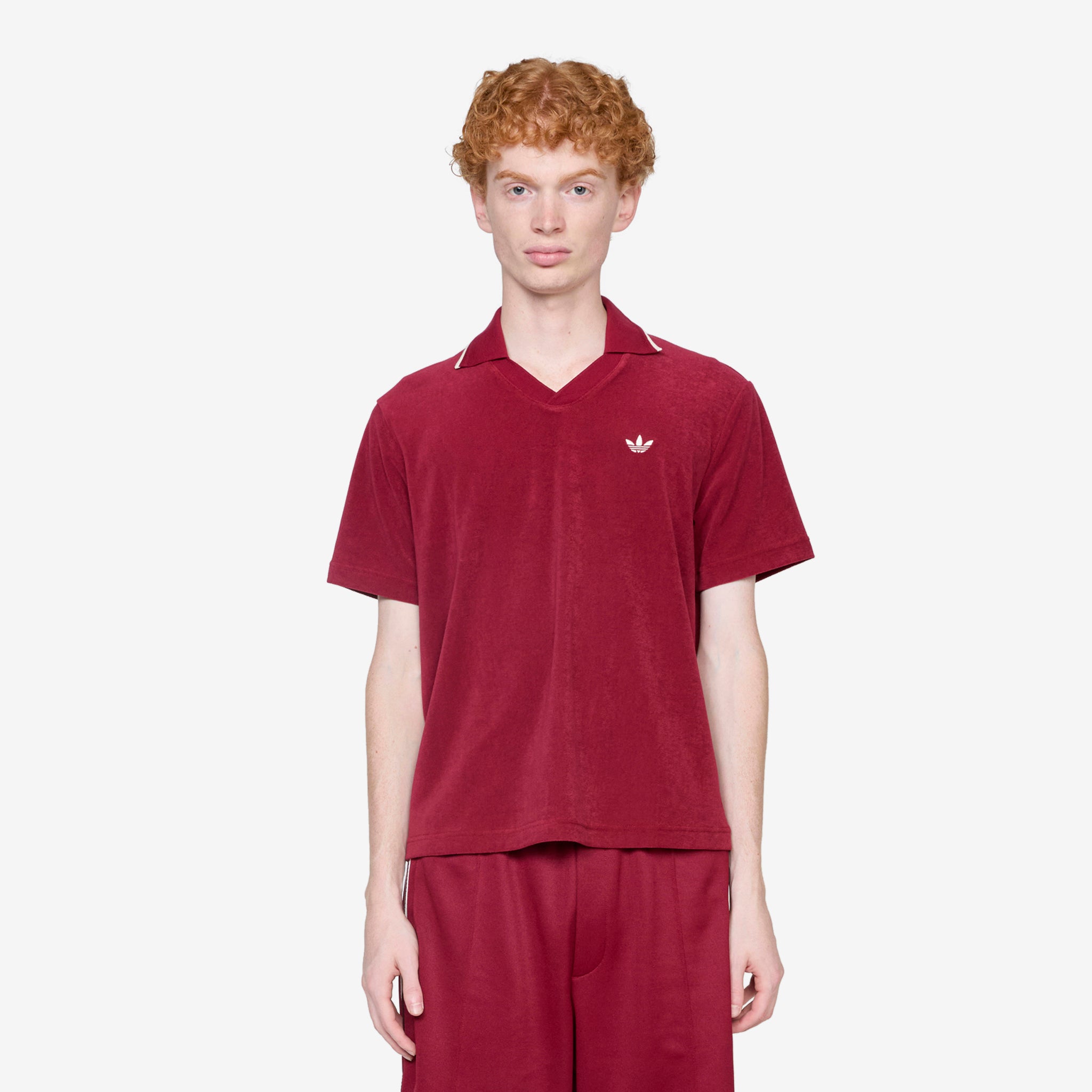 Wales Bonner x Polo Shirt Collegiate Burgundy – Above The Clouds
