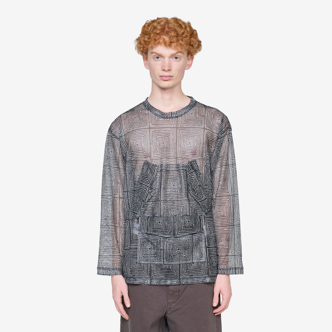 Hook Mesh Crew Black Jumpers