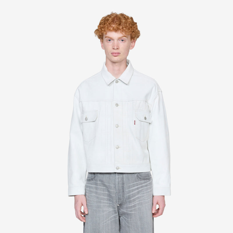 Levi's Foil Print Denim Jacket Off-White Jackets
