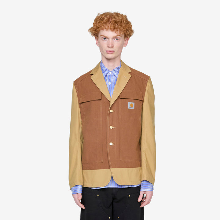 Carhartt Cotton Canvas Duck Jacket Beige | Brown Front