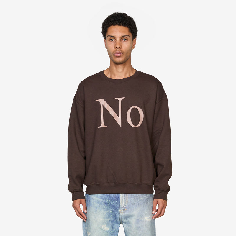 No Crewneck Dark Chocolate Jumpers