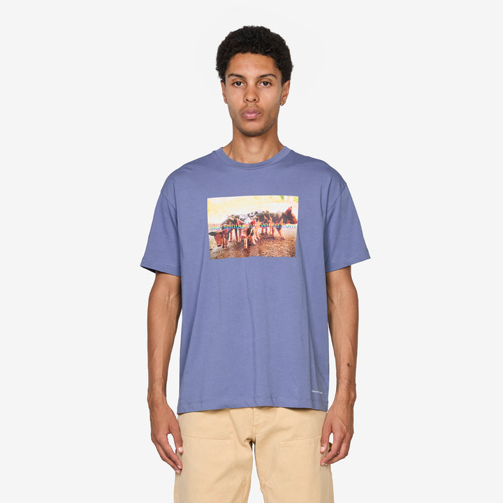 Pigs Farm T-Shirt Navy Front