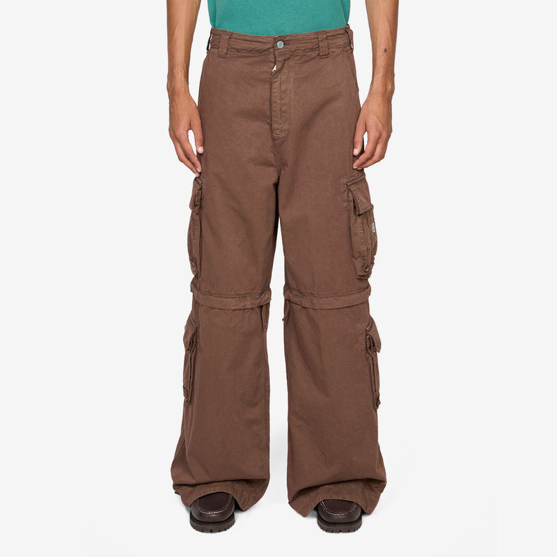 Zip-Off Cargo Pants Brown Pants