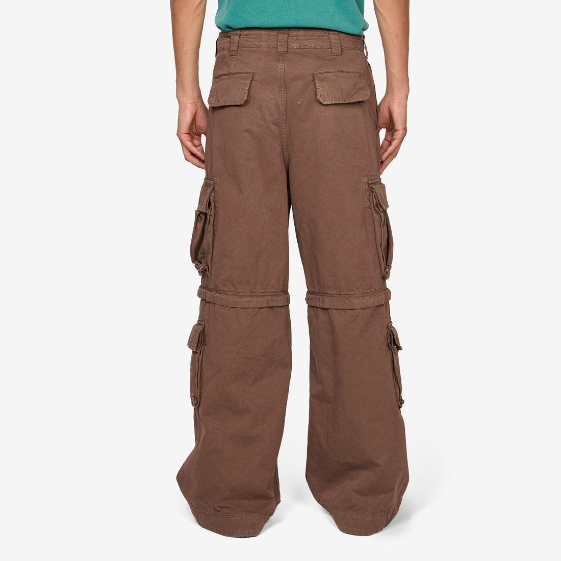Zip-Off Cargo Pants Brown Pants