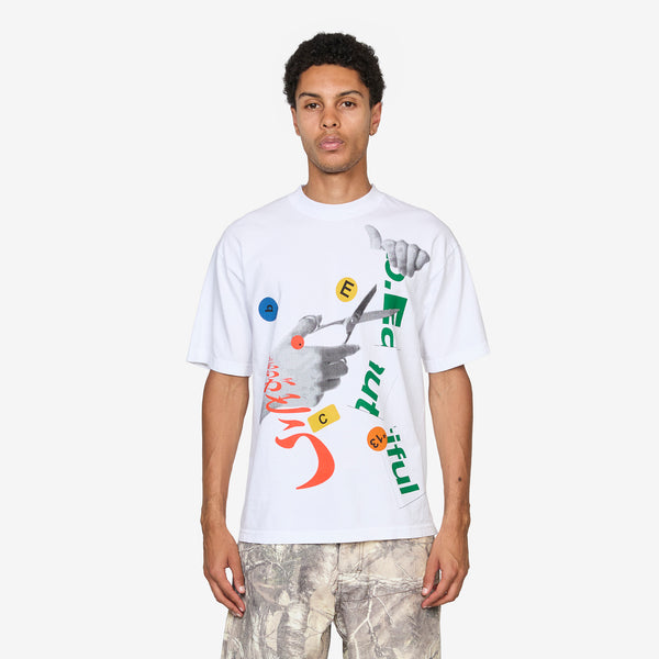 Cutting T-Shirt White Tees