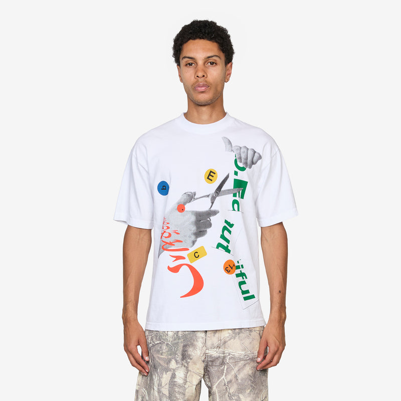 Cutting T-Shirt White Tees