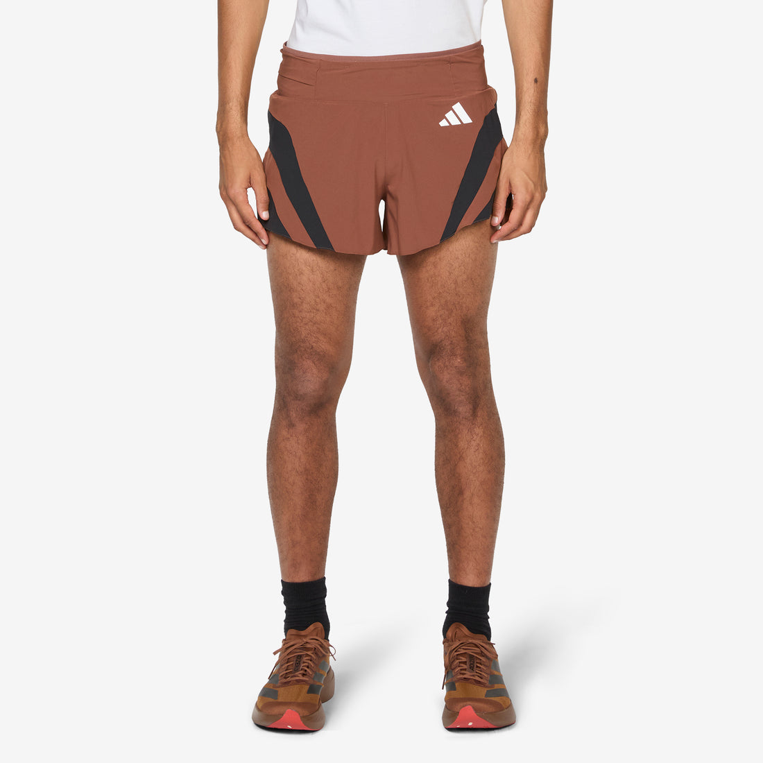 Pharrell Williams x Humanrace Adizero Running Gel Short Preloved Brown Shorts