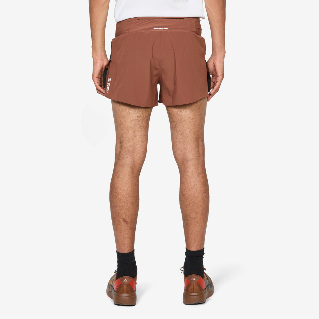 Pharrell Williams x Humanrace Adizero Running Gel Short Preloved Brown Shorts