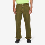 Rail Stripe Work Pants Brown