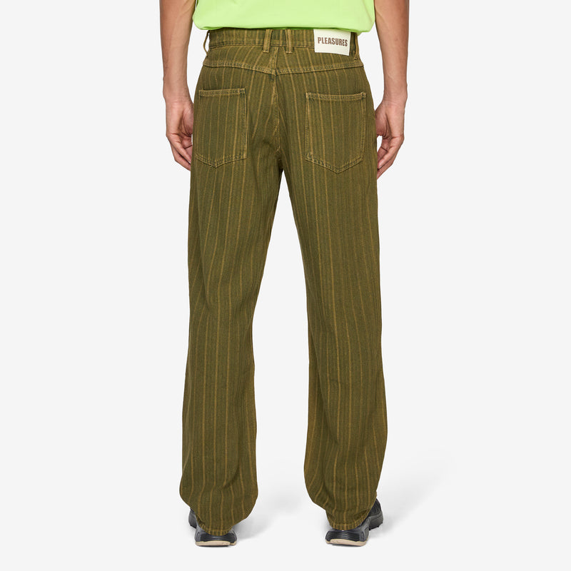Rail Stripe Work Pants Brown Pants