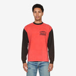 Aged Colour Block Ancient Temple Longsleeve T-Shirt Multi