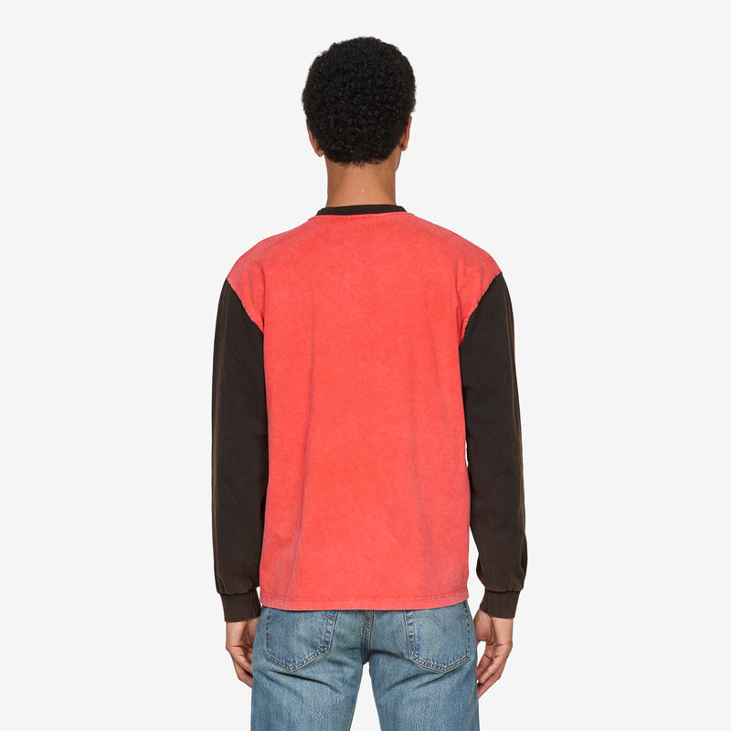 Aged Colour Block Ancient Temple Longsleeve T-Shirt Multi Tees