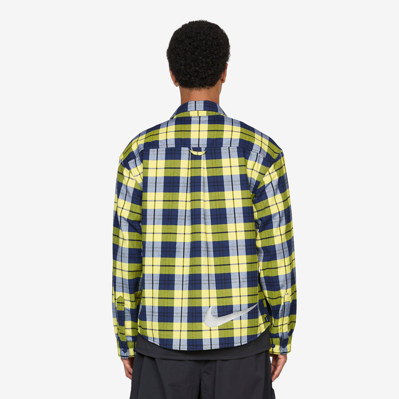 Flannel Longsleeve Button Up Koston Midnight Navy | Speed Yellow Shirts