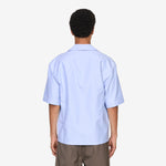 Contrast Pocket Bowling Shirt Sapphire