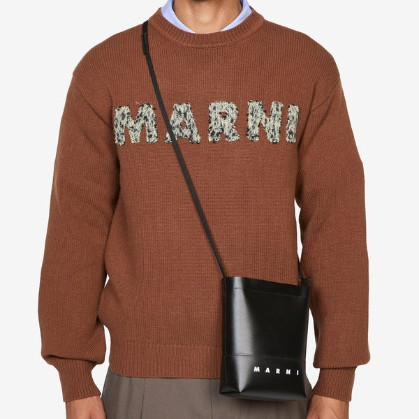 Logo-Printed Shoulder Bag Black Accessories