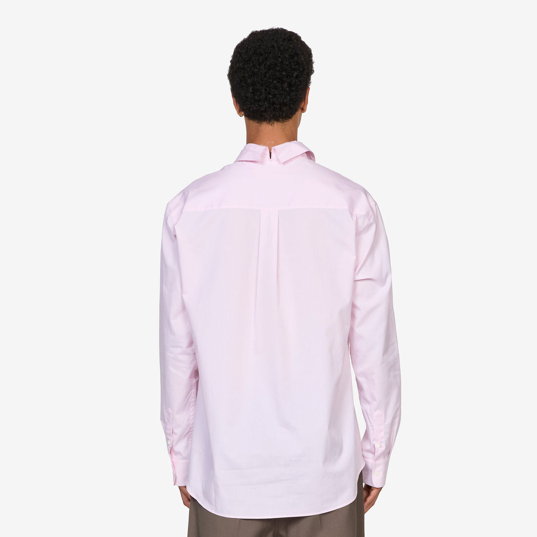 Mending Logo Poplin Shirt Pink Gummy Shirts