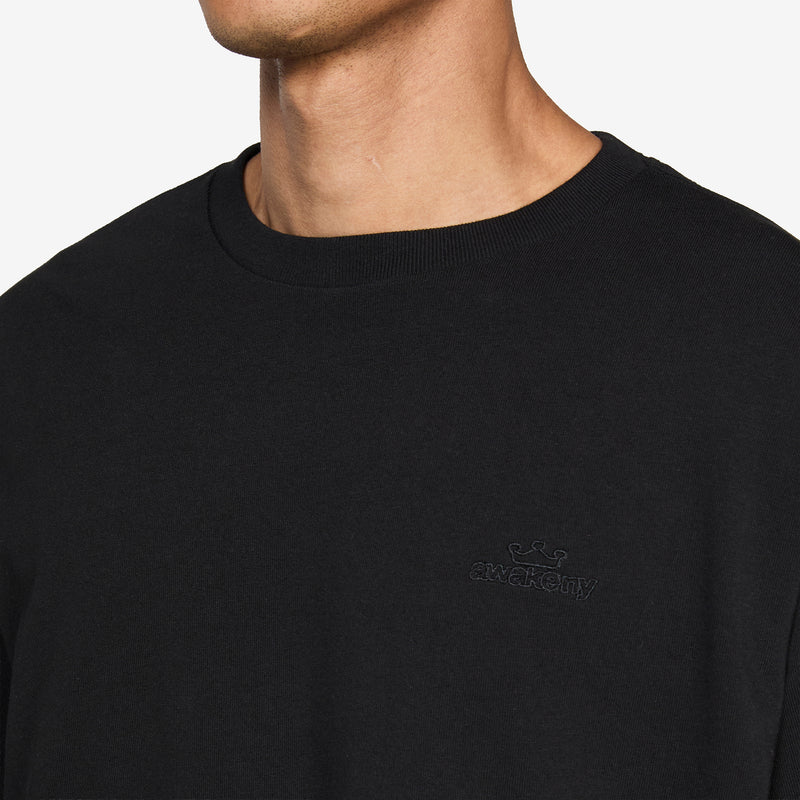 Waffle Longsleeve Shirt Black Shirts