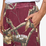 New York Arch Open Hem Sweatpant Merlot