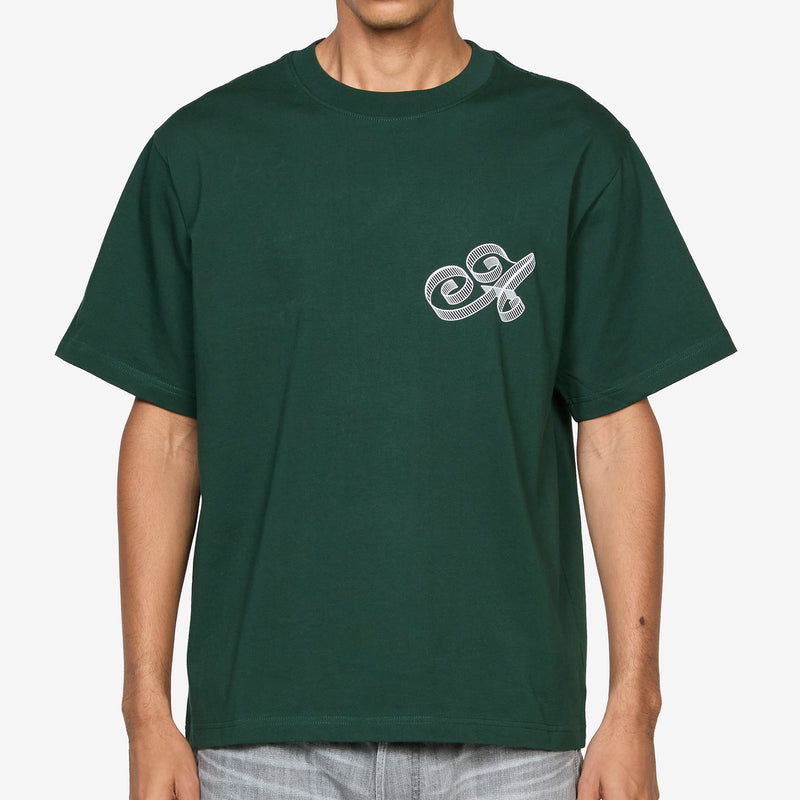 Script T-Shirt Green Tees