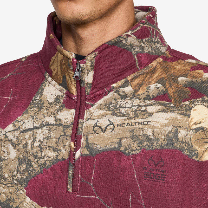 New York Arch Quarter Zip Merlot Jumpers