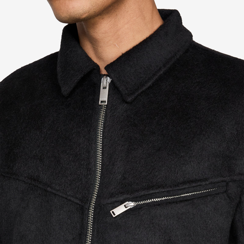 Diamond Boxy Jacket Black Jackets