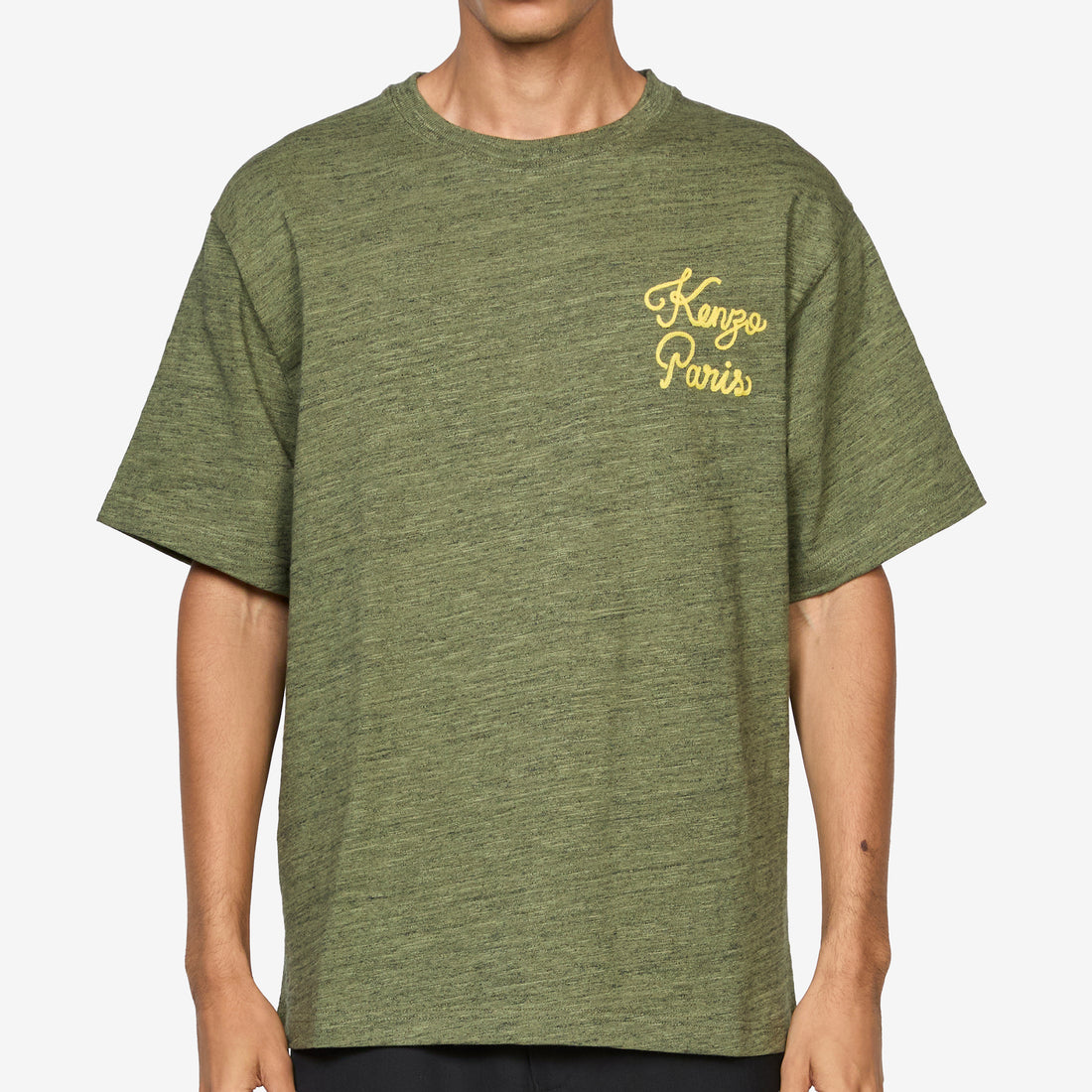 'KENZO Paris Chainstitch' T-Shirt Khaki Tees