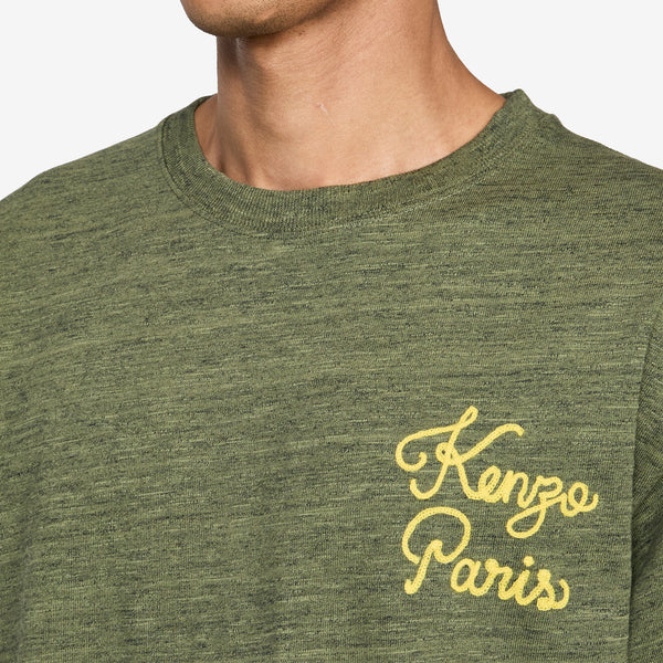 'KENZO Paris Chainstitch' T-Shirt Khaki Tees