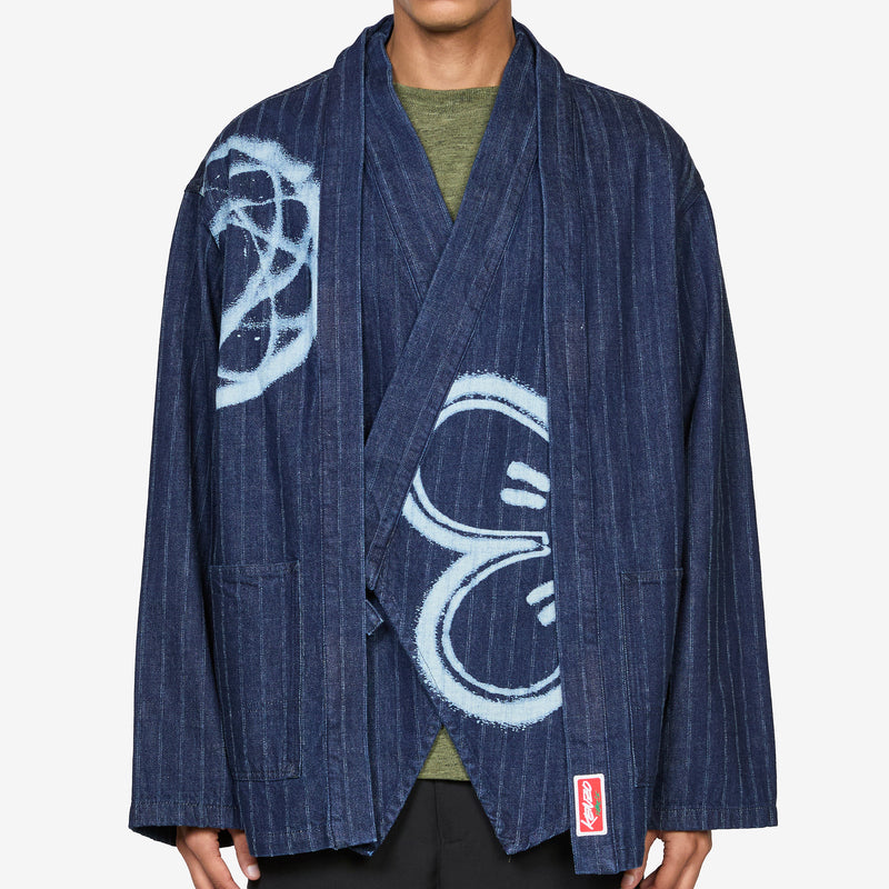 'Kenzo x Futura 2000' Kimono Jacket Rinse Blue Denim Jackets