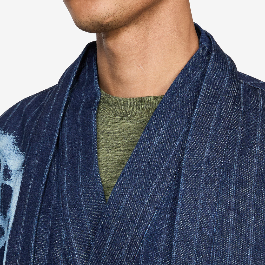 'Kenzo x Futura 2000' Kimono Jacket Rinse Blue Denim Jackets