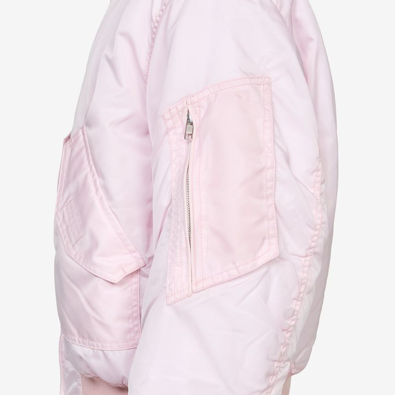 Moleskin Collar Bomber Pastel Pink Jackets