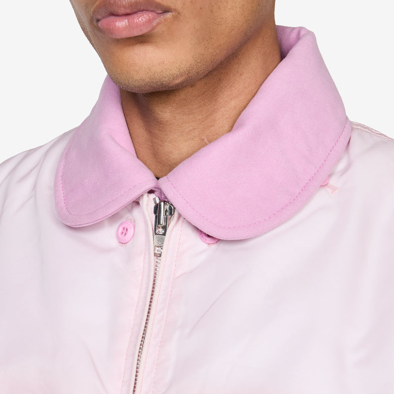 Moleskin Collar Bomber Pastel Pink Jackets