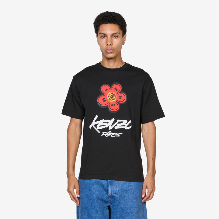 'Kenzo x Futura 2000' T-Shirt Black Front