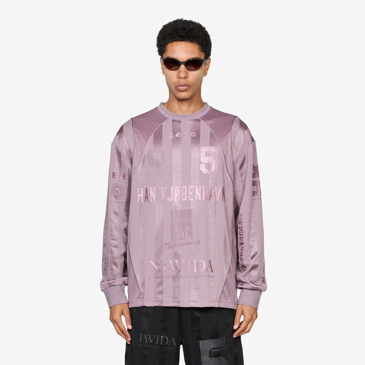 Football Mesh Longsleeve Dusty Purple Front