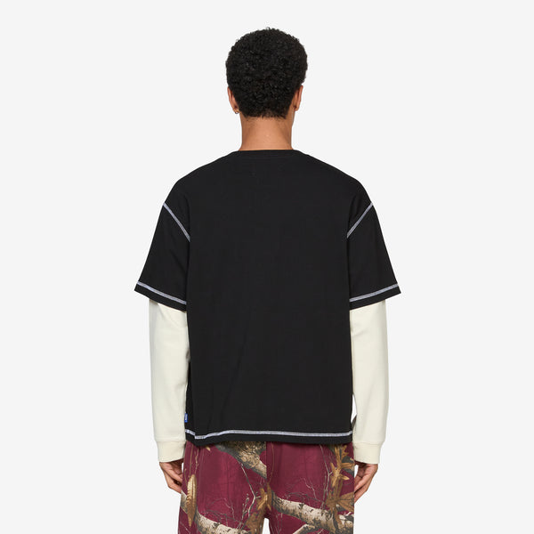 Waffle Longsleeve Shirt Black Shirts