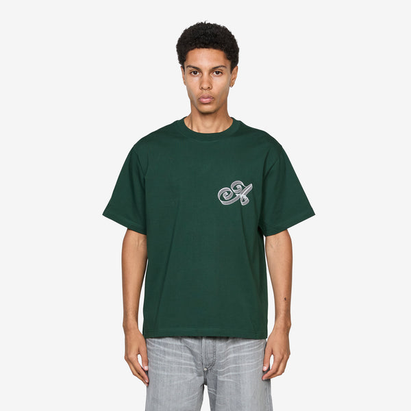 Script T-Shirt Green Tees