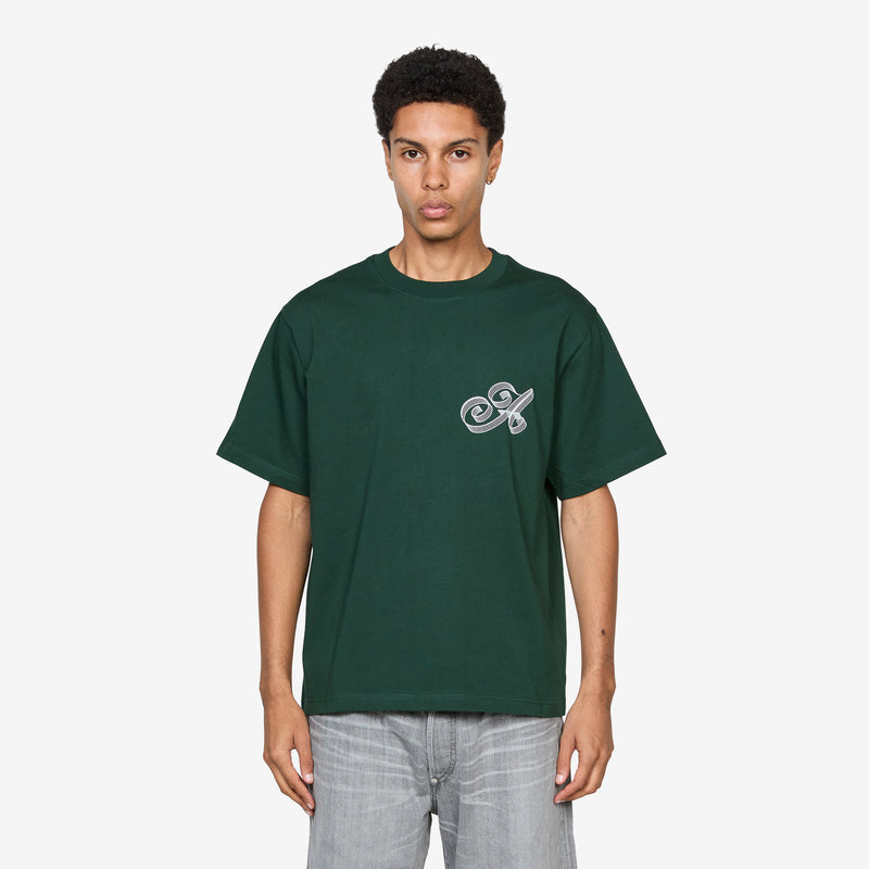 Script T-Shirt Green Tees