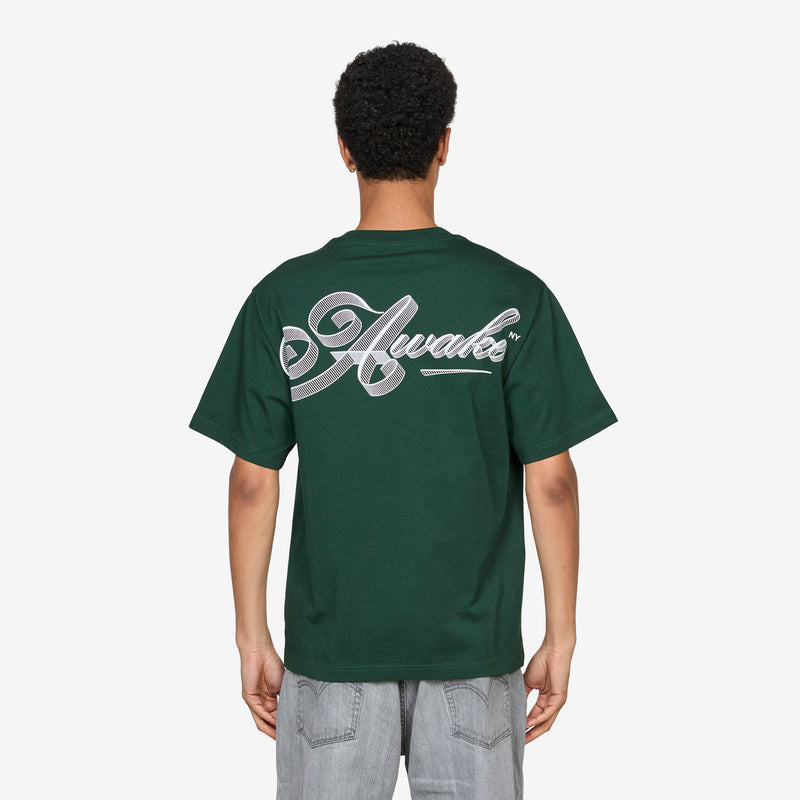 Script T-Shirt Green Tees