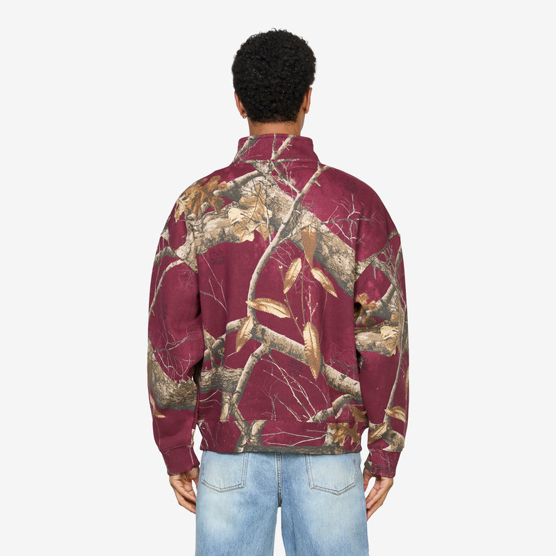 New York Arch Quarter Zip Merlot Jumpers