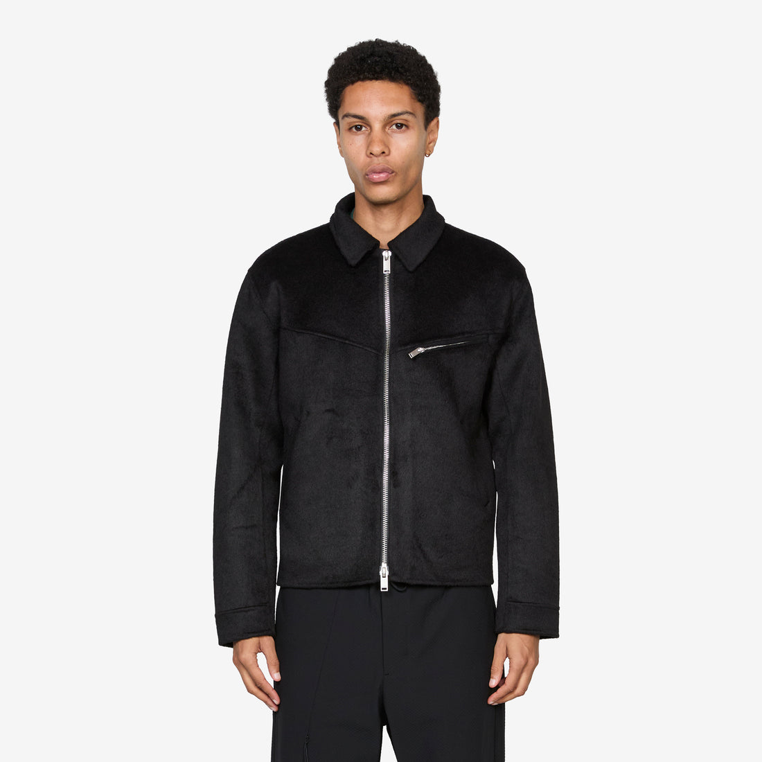 Diamond Boxy Jacket Black Jackets