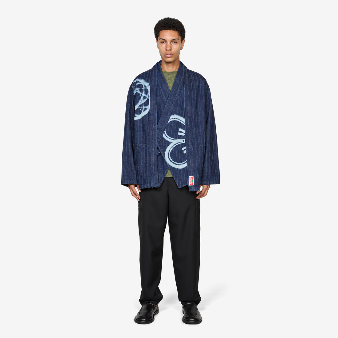'Kenzo x Futura 2000' Kimono Jacket Rinse Blue Denim Jackets
