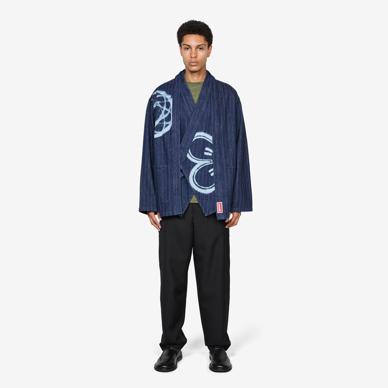 'Kenzo x Futura 2000' Kimono Jacket Rinse Blue Denim Jackets