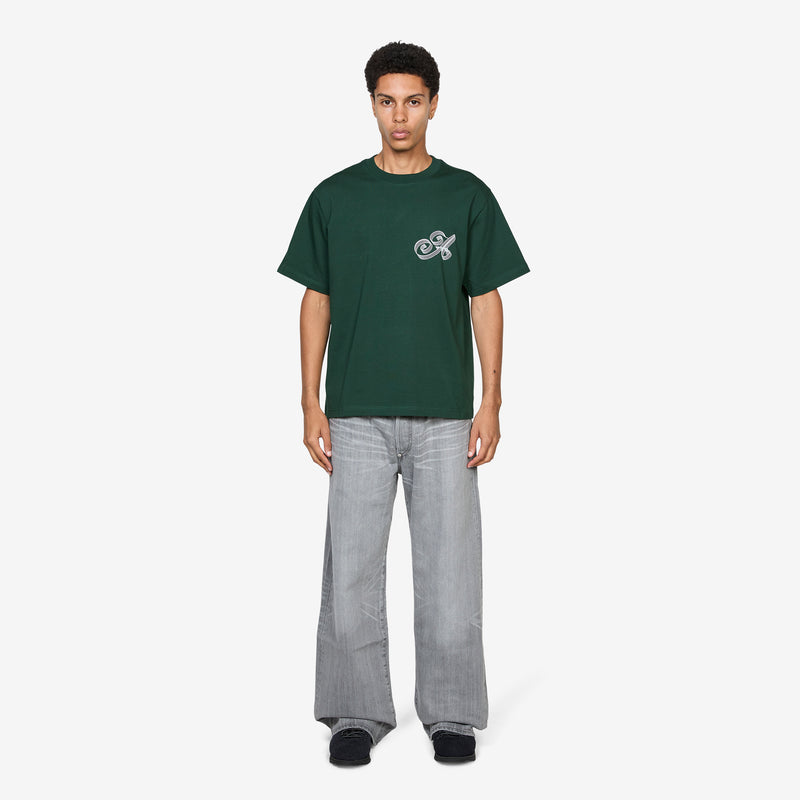Script T-Shirt Green Tees
